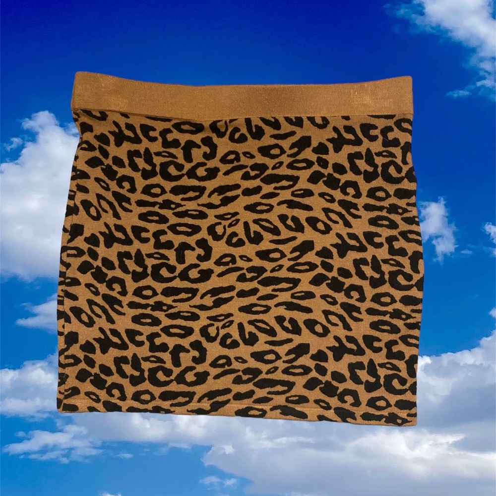 Forever 21 Leopard Bodycon Skirt